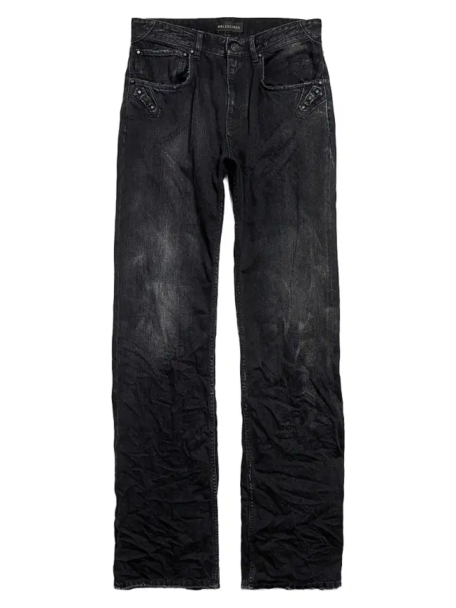 Balenciaga Women's City Straight Jeans - Black