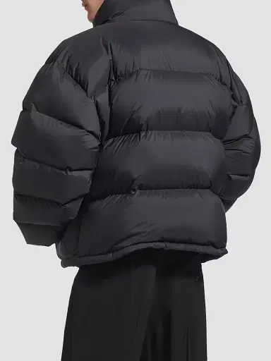 Balenciaga Men's Standard Puffer Jacket - Black - Size Large | Thumbnail 4