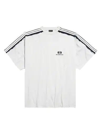 Balenciaga Men's Unity Sports Icon Oversized T-Shirt - Dirty White Black - Size XXL | Thumbnail 1
