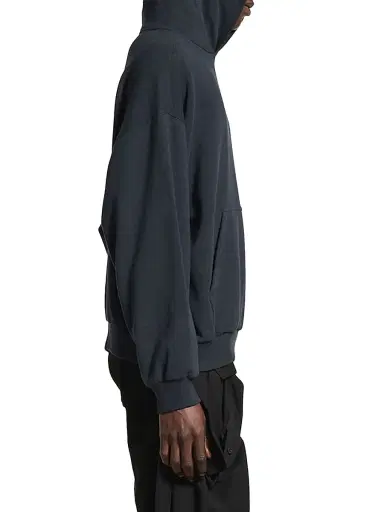 Balenciaga Men's Taped Back Medium Fit Hoodie - Faded Black - Size XXL | Thumbnail 4