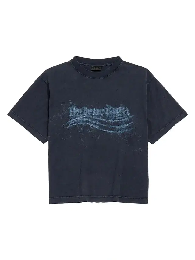 Women's Washed Crayon Political Medium Fit T-Shirt - Faded Black