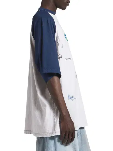 Balenciaga Men's Banana Raglan Oversized T-Shirt | Thumbnail 4 Balenciaga Men's Banana Raglan Oversized T-Shirt | Thumbnail 4