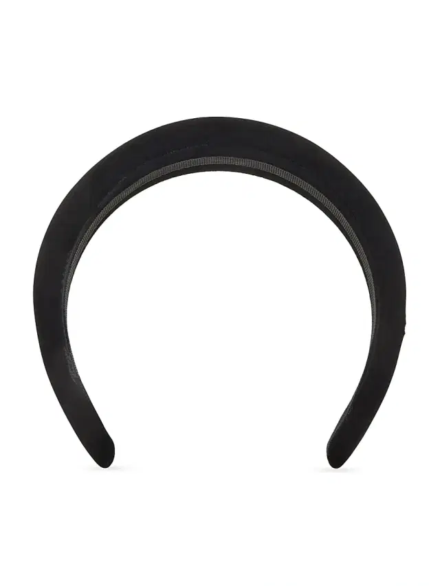 Balenciaga Women's Holli Headband - Black Shiny Silver