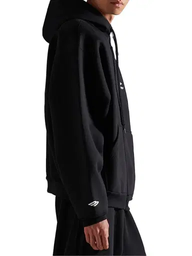 Balenciaga Men's 3B Sports Icon Zip-Up Hoodie - Washed Black White - Size XL | Thumbnail 3 Balenciaga Men's 3B Sports Icon Zip-Up Hoodie - Washed Black White - Size XL | Thumbnail 3
