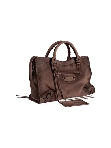 Balenciaga Women's Le City Medium Top Handle Bag - Light Espresso | Thumbnail 2 Balenciaga Women's Le City Medium Top Handle Bag - Light Espresso | Thumbnail 2