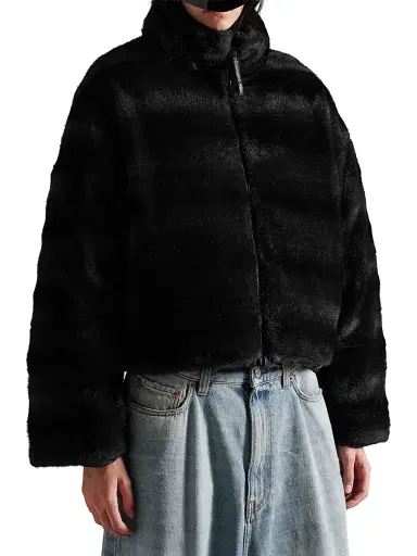 Balenciaga Men's Ski Reversible Puffer Jacket - Black Brown - Size Large | Thumbnail 3