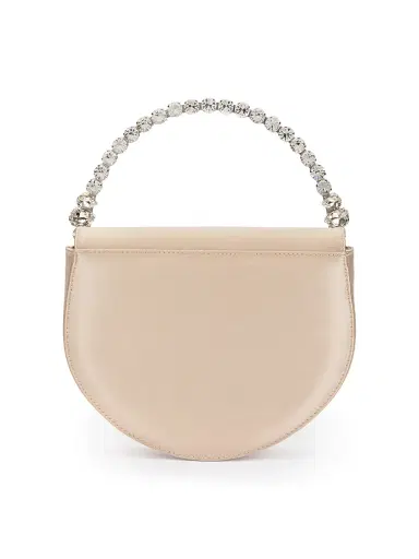 L'Alingi Women's Lily Crystal-Embellished Satin Clutch - Champagne | Thumbnail 4 L'Alingi Women's Lily Crystal-Embellished Satin Clutch - Champagne | Thumbnail 4