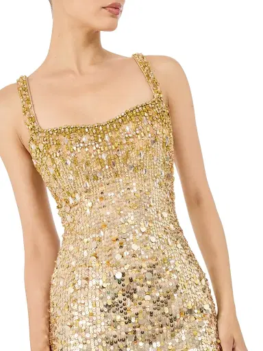 Jenny Packham Women's Mirabeau Embellished Sleeveless Column Gown - Illusion - Size 6 | Thumbnail 4 Jenny Packham Women's Mirabeau Embellished Sleeveless Column Gown - Illusion - Size 6 | Thumbnail 4
