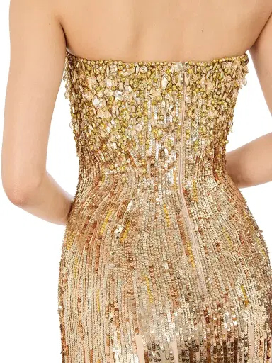 Jenny Packham Women's Cesonia Embellished Strapless Column Gown | Thumbnail 5 Jenny Packham Women's Cesonia Embellished Strapless Column Gown | Thumbnail 5