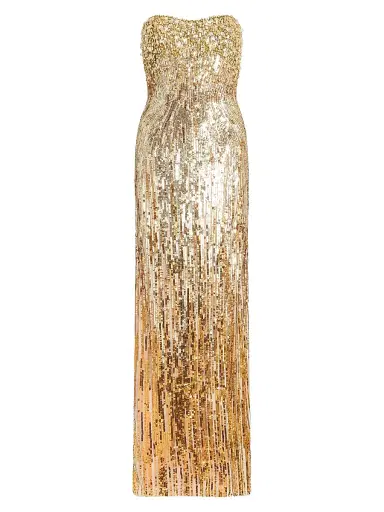 Jenny Packham Women's Cesonia Embellished Strapless Column Gown | Thumbnail 1 Jenny Packham Women's Cesonia Embellished Strapless Column Gown | Thumbnail 1