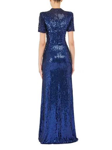 Jenny Packham Women's Jourdain Lattice Embellished Gown | Thumbnail 3 Jenny Packham Women's Jourdain Lattice Embellished Gown | Thumbnail 3