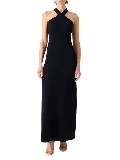 Akris Women's Sleeveless Knit Halter Midi-Dress | Thumbnail 2