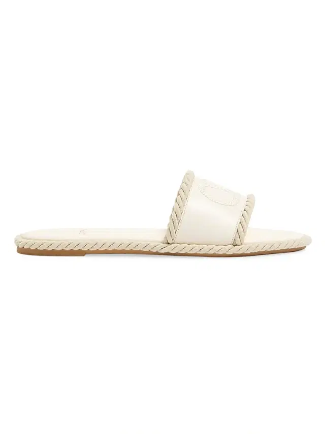 Valentino Garavani Women's VLogo Torchon Slide Sandals in Nappa Leather -