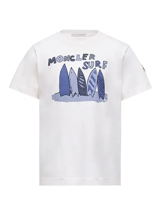 Moncler Little Boy's Crewneck T-Shirt in Cotton - White