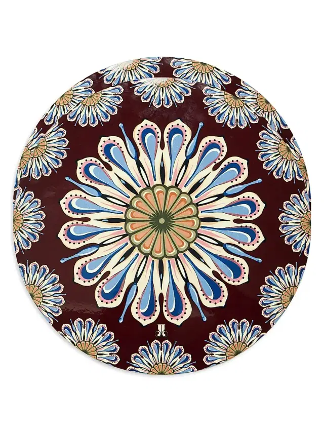 La DoubleJ Disk Placemats Set of 2 - Bordeaux