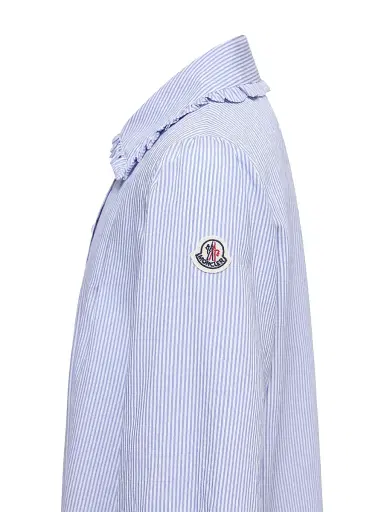 Moncler Little Girl's & Girl's Shirt Dress with Stripes - Light Blue - Size 14 | Thumbnail 3 Moncler Little Girl's & Girl's Shirt Dress with Stripes - Light Blue - Size 14 | Thumbnail 3