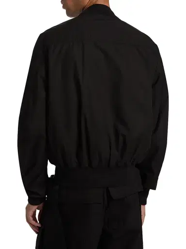 DRKSHDW by Rick Owens Men's Bauhaus Flight Bomber Jacket - Black - Size XL | Thumbnail 5
