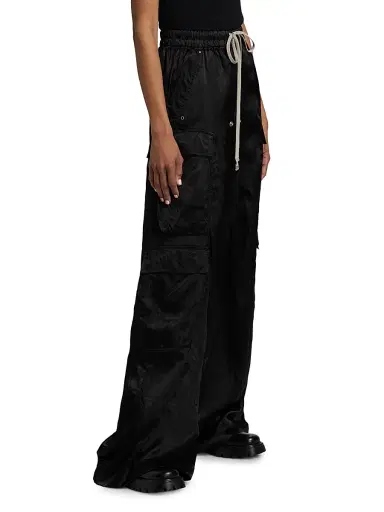 Rick Owens Women's Cargobelas Wide-Leg Cargo Pants - Black - Size 6 | Thumbnail 4 Rick Owens Women's Cargobelas Wide-Leg Cargo Pants - Black - Size 6 | Thumbnail 4