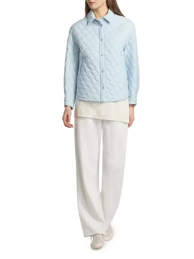 HERNO Women's Ecoage Diamond Quilted Shirt Jacket | Thumbnail 2 HERNO Women's Ecoage Diamond Quilted Shirt Jacket | Thumbnail 2