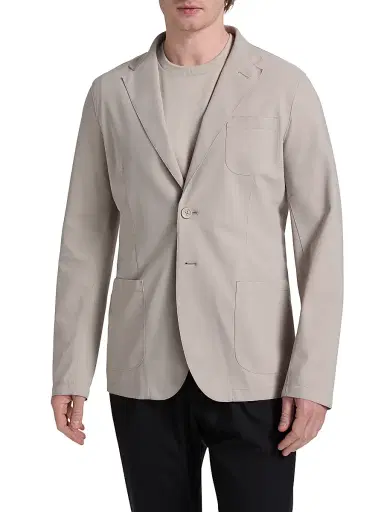 HERNO Men's Lightweight Stretch-Nylon Blazer | Thumbnail 3