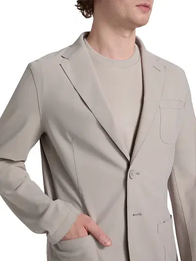 HERNO Men's Lightweight Stretch-Nylon Blazer - Beige - Size 46 | Thumbnail 6