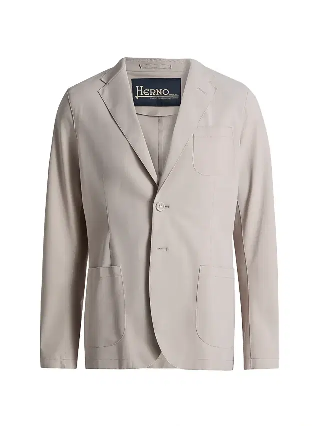 Men's Lightweight Stretch-Nylon Blazer - Beige