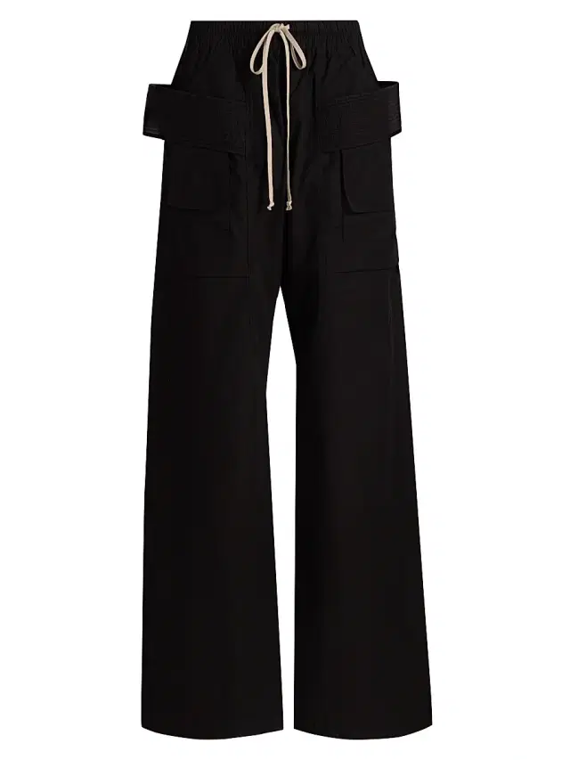 DRKSHDW by Rick Owens Men's Creatch Cargo Wide-Leg Drawstring Pants - Black