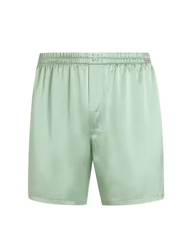 Dolce & Gabbana Men's Sporty Silk Boxer Shorts - Verde - Size Large | Thumbnail 1 Dolce & Gabbana Men's Sporty Silk Boxer Shorts - Verde - Size Large | Thumbnail 1