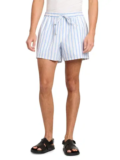 Dolce & Gabbana Men's Striped Drawstring Cotton-Silk Pajama Shorts | Thumbnail 3 Dolce & Gabbana Men's Striped Drawstring Cotton-Silk Pajama Shorts | Thumbnail 3