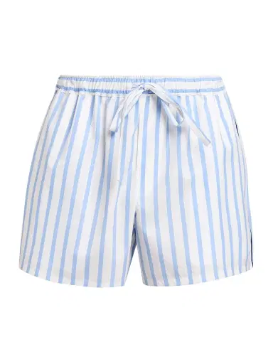 Dolce & Gabbana Men's Striped Drawstring Cotton-Silk Pajama Shorts | Thumbnail 1 Dolce & Gabbana Men's Striped Drawstring Cotton-Silk Pajama Shorts | Thumbnail 1