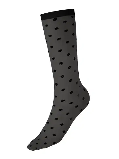 Wolford Women's Daisy Floral Crew Socks - White | Thumbnail 4