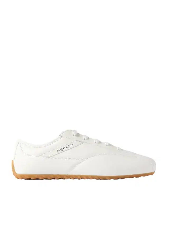 Logo-Print Leather Sneakers - Men