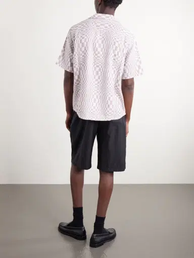 Corridor High Focus Camp-Collar Checked Cotton Shirt - Men | Thumbnail 4