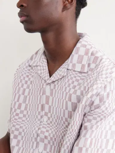 Corridor High Focus Camp-Collar Checked Cotton Shirt - Men | Thumbnail 5