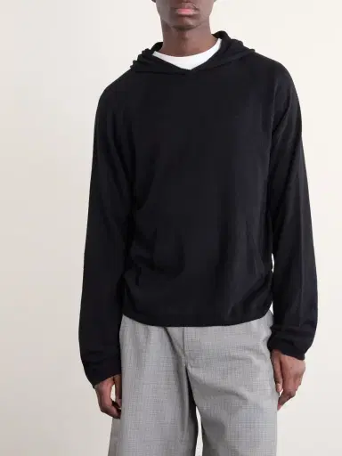 Our Legacy Knitted Silk Hoodie - Men | Thumbnail 3