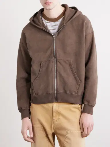 Visvim Jumbo Cotton-Jersey Zip-Up Hoodie - Men | Thumbnail 3 Visvim Jumbo Cotton-Jersey Zip-Up Hoodie - Men | Thumbnail 3