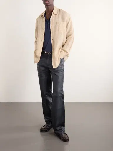 Our Legacy Above Checked Linen-Gauze Shirt - Men | Thumbnail 2