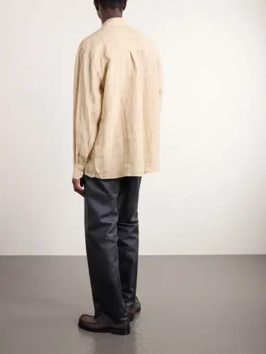 Our Legacy Above Checked Linen-Gauze Shirt - Men | Thumbnail 4