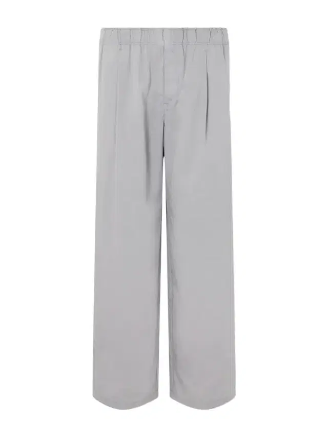 Leisure Straight-Leg Pleated Woven Trousers - Men
