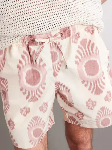A Kind Of Guise Volta Straight-Leg Cotton-Blend Jacquard Drawstring Shorts - Men | Thumbnail 5 A Kind Of Guise Volta Straight-Leg Cotton-Blend Jacquard Drawstring Shorts - Men | Thumbnail 5