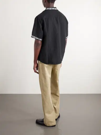 Corridor Harmony Camp-Collar Embroidered Linen and Cotton-Blend Shirt - Men | Thumbnail 4 Corridor Harmony Camp-Collar Embroidered Linen and Cotton-Blend Shirt - Men | Thumbnail 4