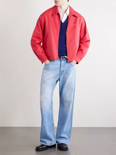 Visvim Kluane Logo-Embroidered Wool and Silk-Blend Blouson Jacket - Men | Thumbnail 2
