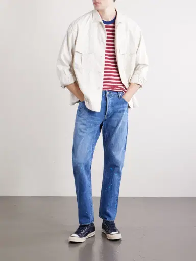 Visvim Striped Knitted Wool and Cotton-blend T-shirt - Men | Thumbnail 2