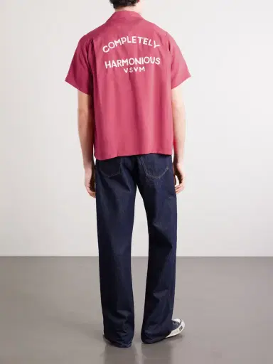 Visvim Logo-Embroidered Convertible-Collar Woven Shirt - Men | Thumbnail 4