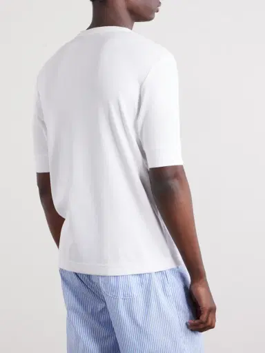 CDLP Ribbed Lyocell and Cotton-Blend T-Shirt - Men | Thumbnail 3