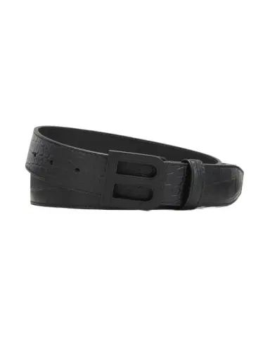 Balenciaga Men's Hourglass B-Logo Tonal Leather Belt | Thumbnail 1