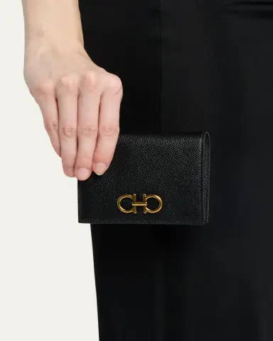 Ferragamo Gancini French Leather Wallet | Thumbnail 2 Ferragamo Gancini French Leather Wallet | Thumbnail 2
