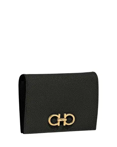 Ferragamo Gancini French Leather Wallet | Thumbnail 1 Ferragamo Gancini French Leather Wallet | Thumbnail 1