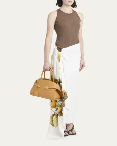 Ferragamo Hug Small Leather Top-Handle Bag | Thumbnail 11