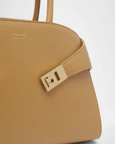 Ferragamo Hug Small Leather Top-Handle Bag | Thumbnail 4